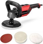 Полірувальна машина Einhell CC-PO 1100/150 CE, 1100 Вт, 150 мм, 500-3500 об/хв, підтримка обертів, 2.11 кг