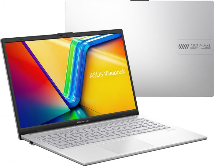 Ноутбук ASUS Vivobook Go 15 E1504FA-BQ1105 15.6" FHD IPS, AMD R3-7320U, 16GB, F512GB, UMA, NoOS, Сріблястий