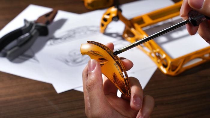 Клавіатура механічна GravaStar Mercury K1 Pro 80keys, GravaStar x Kailh Speedy Mint, BT/WL/USB, жовтий