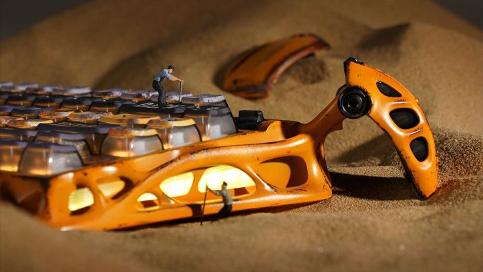 Клавіатура механічна GravaStar Mercury K1 Pro 80keys, GravaStar x Kailh Speedy Mint, BT/WL/USB, жовтий