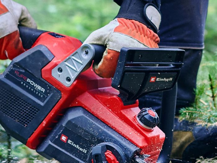 Пила ланцюгова акумуляторна Einhell GP-LC 36/40 Li BL - Solo, PXC, 36В, шина 40 см, безщіткова, 19 м/с, 4.8 кг (без АКБ та ЗП)