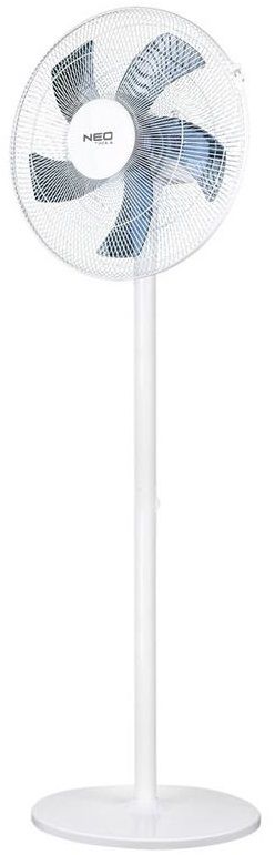 Вентилятор підлоговий Neo Tools NT01 професійний, 40см, 50Вт, опора кругла, двигун мідь 100%, білий