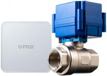 Комплект запобігання затопленню U-Prox Valve DN15, 1/2", автономне живлення від батарей CR123A, автоматичний прогон раз на тиждень