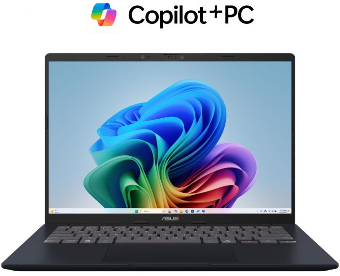 Ноутбук ASUS Vivobook 14 X1407QA-LY034W 14" WUXGA IPS, Snapdragon X1 26 100, 16GB, F512GB, UMA, Win11, Блакитний