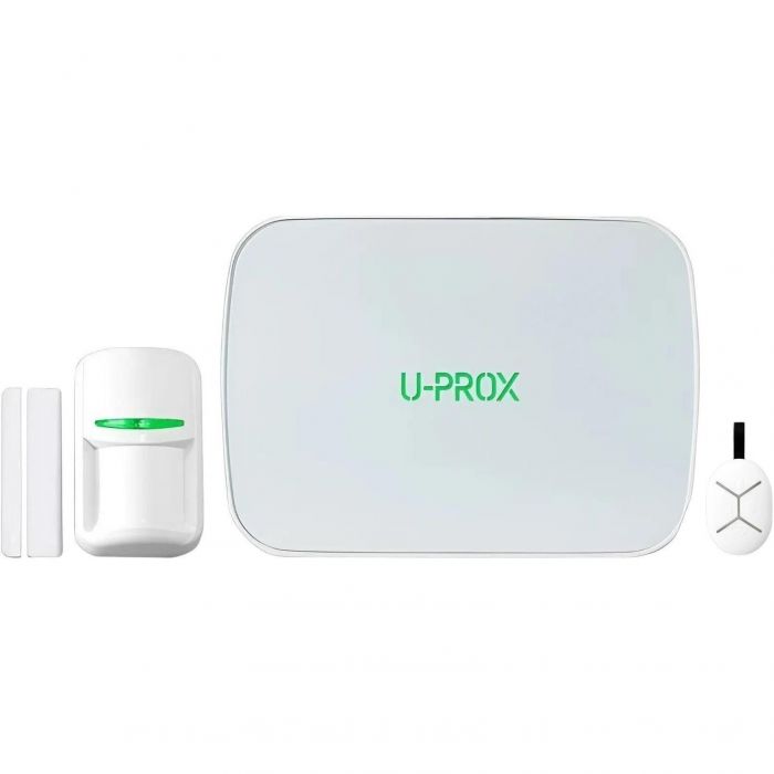Комплект охоронної сигналізації U-Prox MPX LE KF kit White, U-Prox MPX LE, U-Prox PIR, U-Prox WDC, U-Prox Keyfob B4, бездротовий, білий
