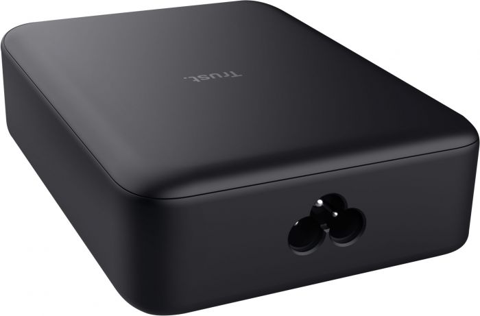 Зарядний пристрій мережевий Trust Maxo 240Вт,GaN, 4xUSB-C,PD, чорний