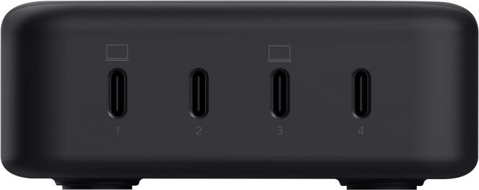 Зарядний пристрій мережевий Trust Maxo 240Вт,GaN, 4xUSB-C,PD, чорний