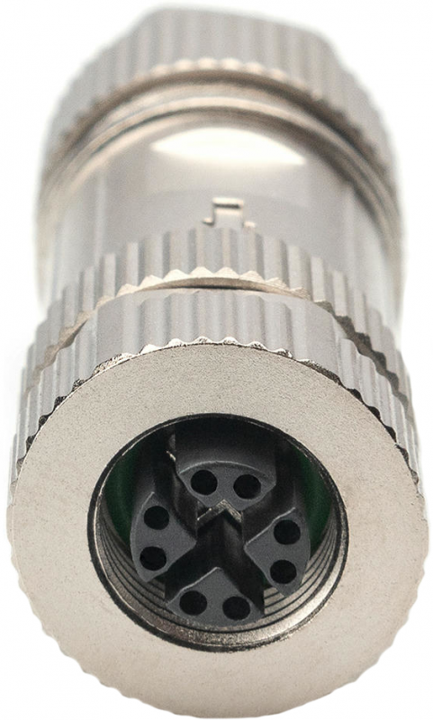 Конектор DIGITUS CАТ 6A M12 F, X-coded, STP, IP67