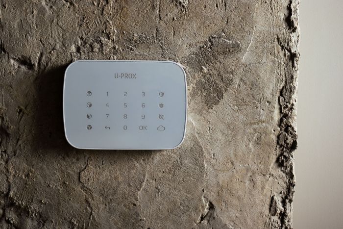 Бездротова сенсорна клавіатура U-Prox Keypad G4 White, 4 групи, бездротовий, білий