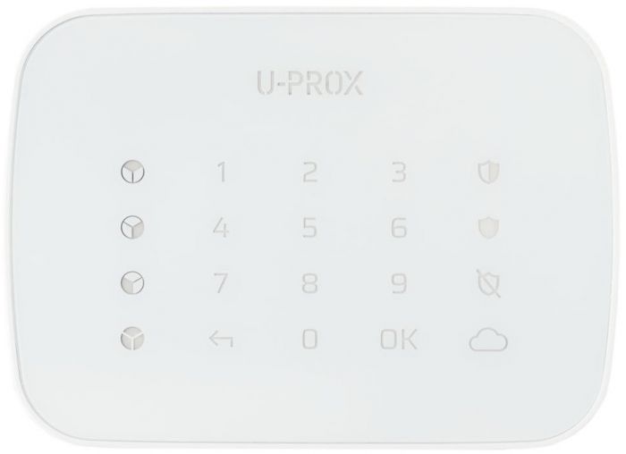 Бездротова сенсорна клавіатура U-Prox Keypad G4 White, 4 групи, бездротовий, білий