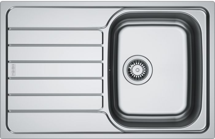 Мийка кухонна Franke Spark, нерж.сталь, прямокутник, з крилом, 780х500х340мм, чаша - 1, врізна, SKL 611-78, нерж декор