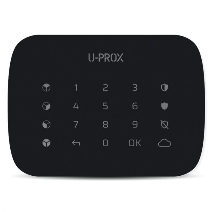 Бездротова сенсорна клавіатура U-Prox Keypad G4 Black, 4 групи, бездротовий, чорний