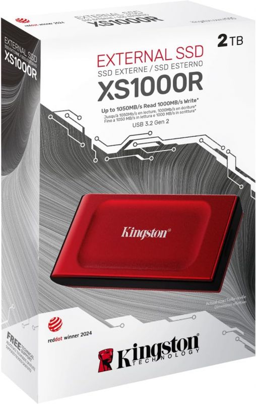 Портативний SSD Kingston 2TB USB 3.2 Gen 2 Type-C XS1000