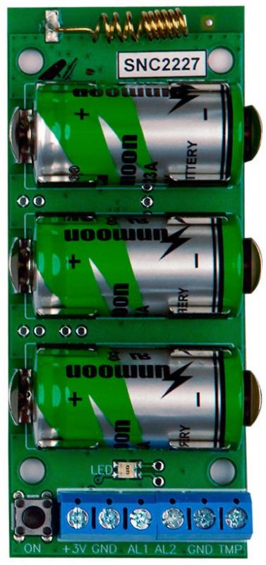 Модуль для інтеграції сторонніх провідних пристроїв U-Prox Wireport, 2 зони, вихід живлення 3VDC, функція лічильника імпульсів, дротовий