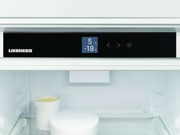 Холодильник Liebherr вбудований з нижн. мороз., 193.8x55.9х54.6, холод.відд.-215л, мороз.відд.-70л, 2дв., A++, NF, диспл внутр., білий