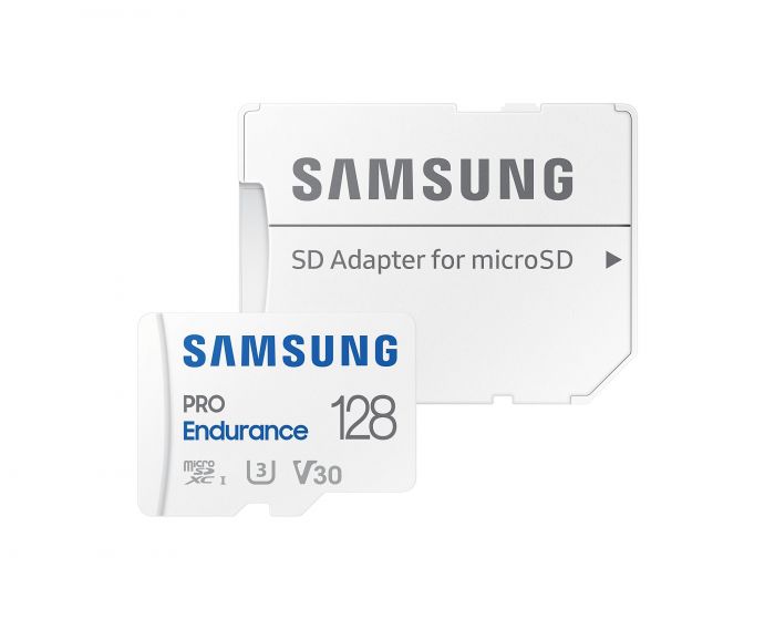Карта пам'яті Samsung microSD 128GB C10 UHS-I R180MB/s PRO Endurance + SD