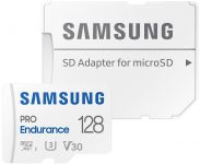 Карта пам'яті Samsung microSD 128GB C10 UHS-I R180MB/s PRO Endurance + SD