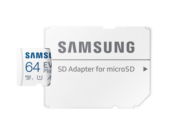 Карта пам'яті Samsung microSDXC   64GB C10 UHS-I R130MB/s Evo Plus + SD