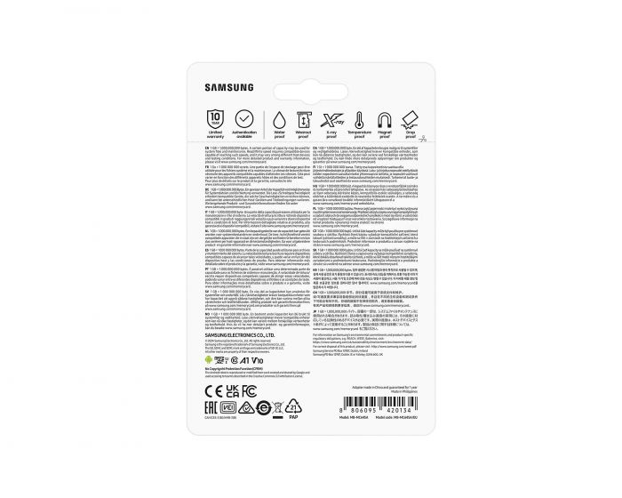 Карта пам'яті Samsung microSDXC   64GB C10 UHS-I R130MB/s Evo Plus + SD