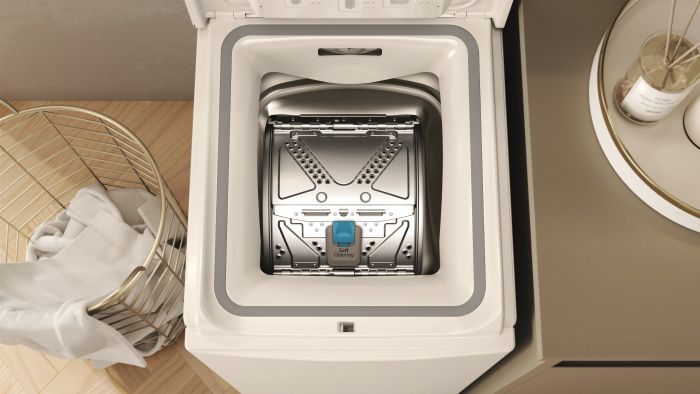 Пральна машина Whirlpool вертикальна, 6кг, 1200, A+++, 60см, дисплей, інвертор, білий