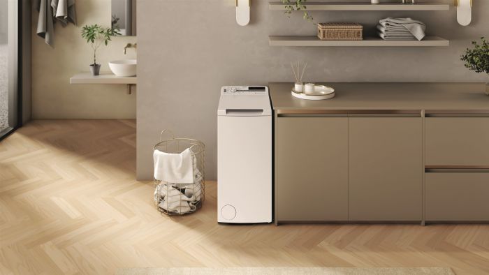 Пральна машина Whirlpool вертикальна, 6кг, 1200, A+++, 60см, дисплей, інвертор, білий