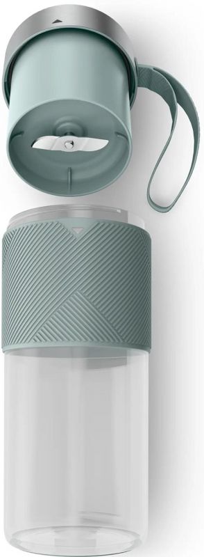 Блендер Tefal Lightmix портативний для смузі, чаша-300мл, USB, тритан, зелений