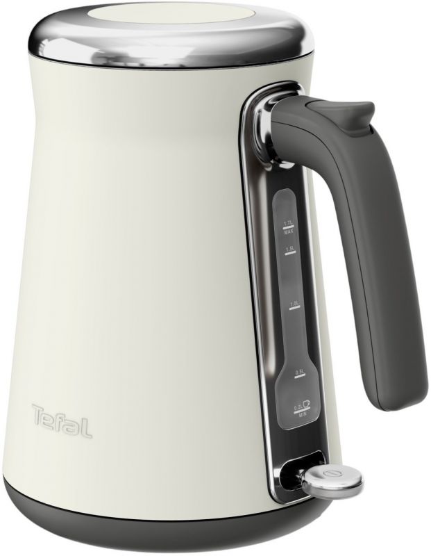 Електрочайник Tefal Collection 1.68л, Strix, нерж. сталь, бежевий