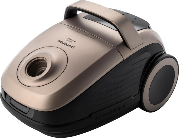 Пилосос Gorenje мішковий, 850Вт, конт пил -3л, HEPA, сенсорне упр, телескоп трубка, бронзовий