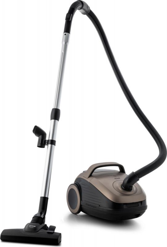 Пилосос Gorenje мішковий, 850Вт, конт пил -3л, HEPA, сенсорне упр, телескоп трубка, бронзовий