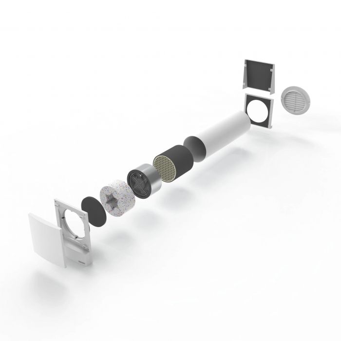 Рекуператор Ventoxx Harmony Smart 0,75м  пульт дистанційного керування Wi-Fi LED-індикація пластикова решітка