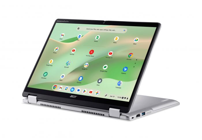 Ноутбук Acer Chromebook Spin CP314-2HN 14" WUXGA IPS Touch, Intel i3-N305, 8GB, F256GB, UMA, ChromeOS, сріблястий