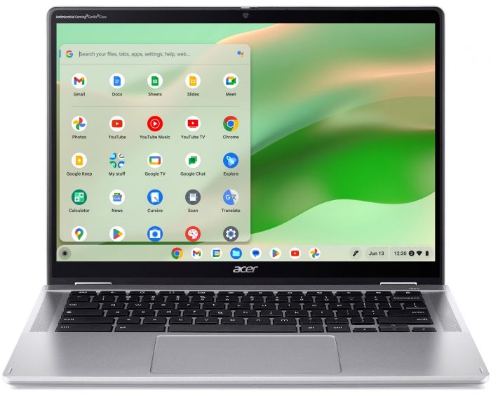 Ноутбук Acer Chromebook Spin CP314-2HN 14" WUXGA IPS Touch, Intel i3-N305, 8GB, F256GB, UMA, ChromeOS, сріблястий