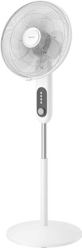 Вентилятор Philips підлоговий Series 1001, 45см, 47Вт, пульт ДК, опора кругла, білий