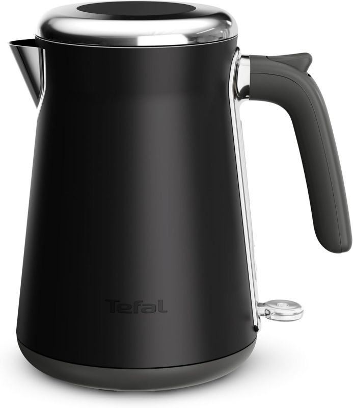 Електрочайник Tefal Collection 1.68л, Strix, нерж. сталь, чорний