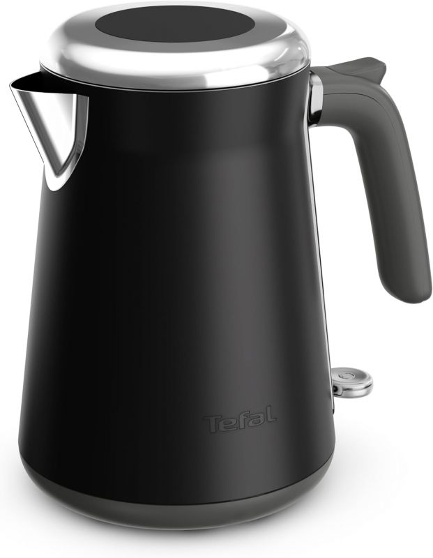 Електрочайник Tefal Collection 1.68л, Strix, нерж. сталь, чорний