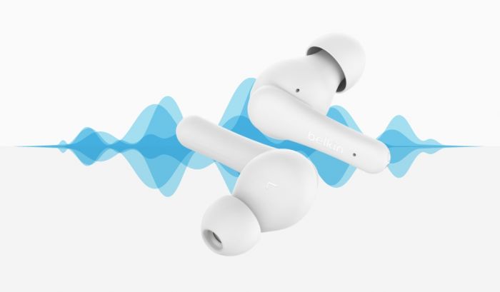 Навушники TWS Belkin Soundform Rhythm True Wireless, білий