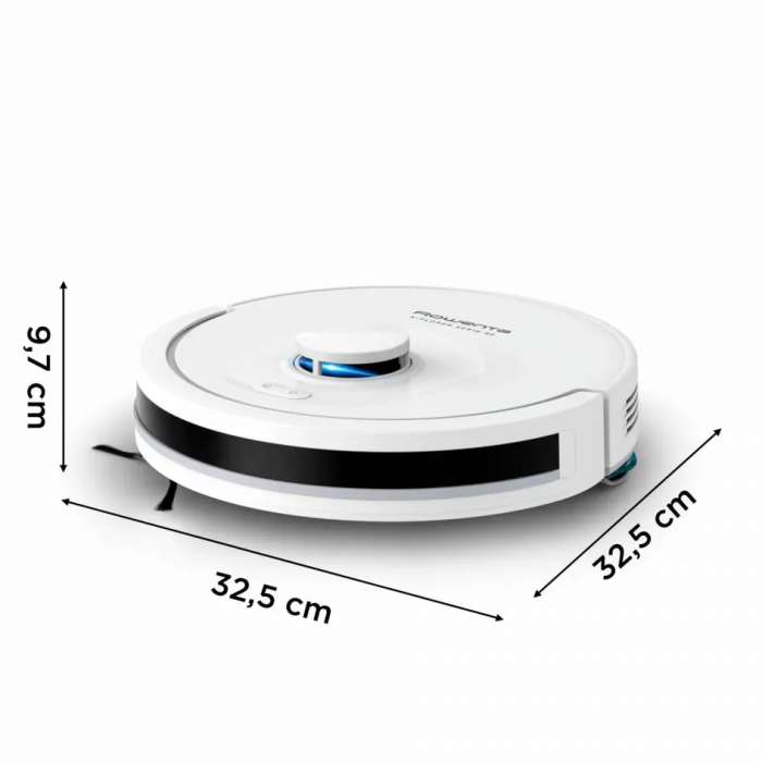 Робот-пилосос Rowenta миючий X-PLORER Serie 90+, 6000ПаВт, h=9.7см, 0.26л, конт пил -0.29л, автон. робота до 270хв, білий