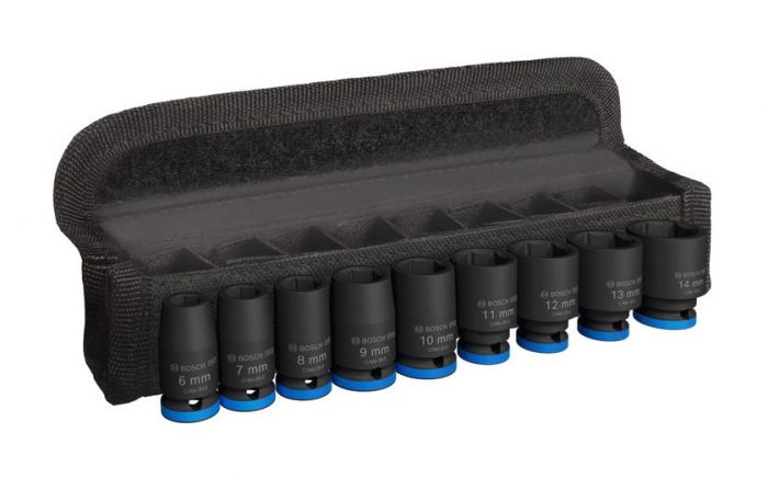 Набір ударних торцевих головок Bosch Professional Standart 9шт 1/4" 25мм