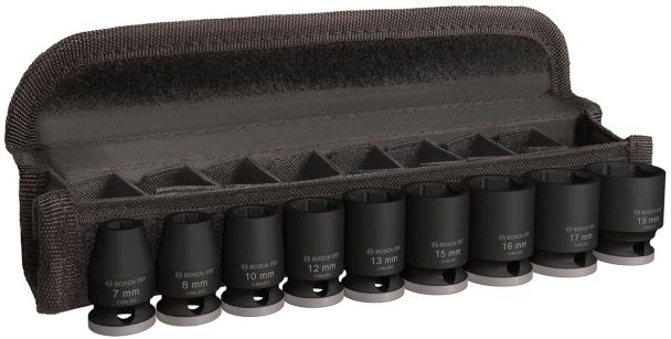 Набір ударних торцевих головок Bosch Professional Standart 9шт 3/8" 30мм