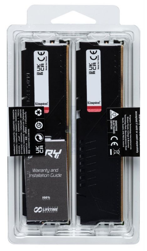 Пам'ять ПК Kingston DDR5 64GB KIT (32GBx2) 5600 FURY Beast