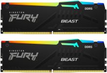 Пам'ять ПК Kingston DDR5 64GB KIT (32GBx2) 5200 FURY Beast RGB