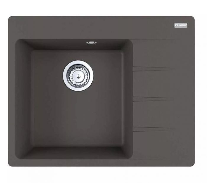 Мийка кухонна Franke Centro, фраграніт, прямокутник, з крилом, 620х500х200мм, чаша - 1, врізна, CNG 611-62 TL, сірий сланець