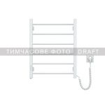 Рушникосушка Ardesto електрична  EKO, 480x600мм, кнопка, сталь, праве підключення, білий