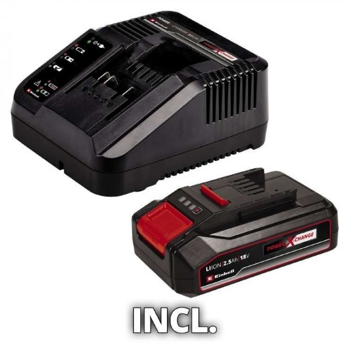 Ножиці для трави акумуляторні Einhell GE-CG 18/100 Li Kit 18В PXC акб 1х2.5А·год 10см крок різу 8мм 1.06кг