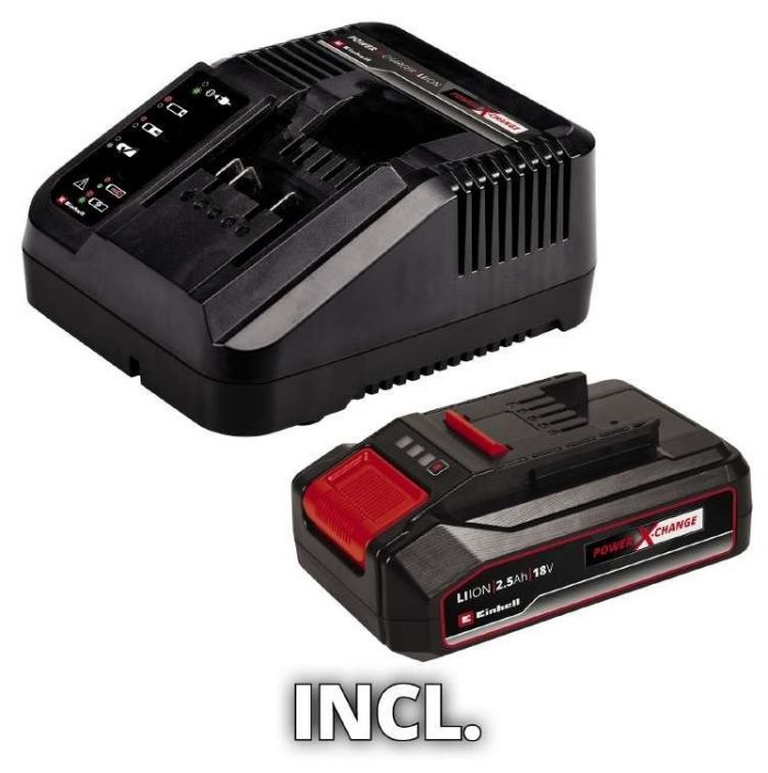 Кущоріз акумуляторний Einhell GE-CH 18/40 Li Kit PXC 18В акб 1х2.5А·год 40см крок різу 13мм 2кг