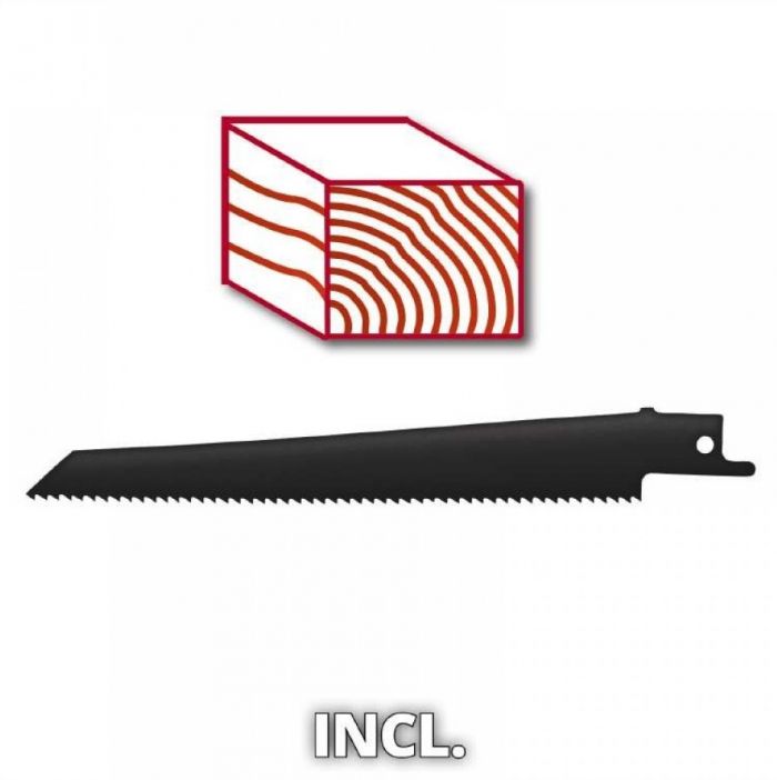 Пила шабельна акумуляторна Einhell TE-AP 18/22 Li Kit PXC 18В акб 1х2.5А·год пропил 100мм хід 22мм 2кг 2.5А·год