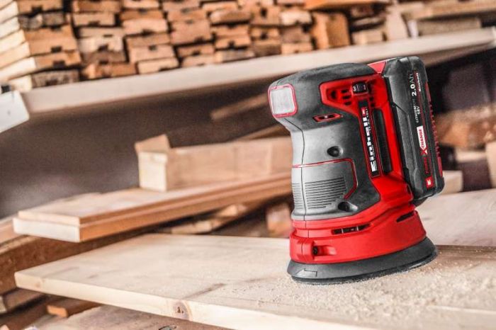 Шліфмашина ексцентрикова акумуляторна Einhell TE-RS 18 Li Kit 18В акб 1х2.5А·год 125мм 14000-22000об/хв 1.2кг