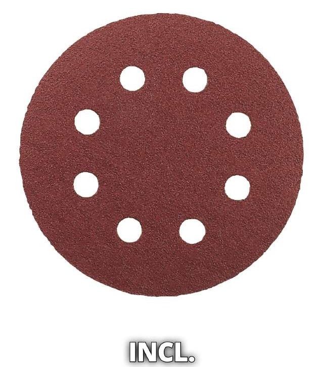 Шліфмашина ексцентрикова акумуляторна Einhell TE-RS 18 Li Kit 18В акб 1х2.5А·год 125мм 14000-22000об/хв 1.2кг