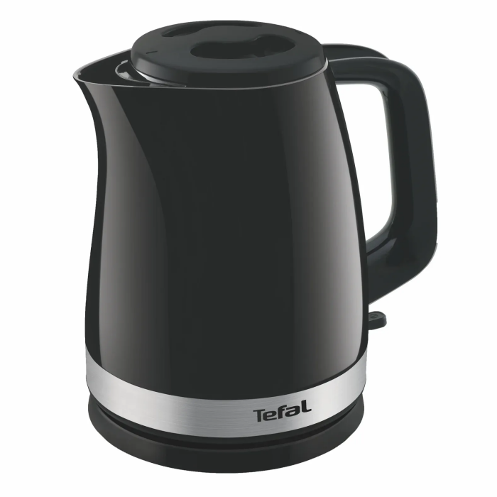 Електрочайник Tefal Delfini 1.7л, пластик, сріблясто-чорний