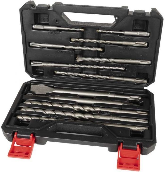 Набір бурів та зубил Einhell KWB SDS+, 12шт в кейсі